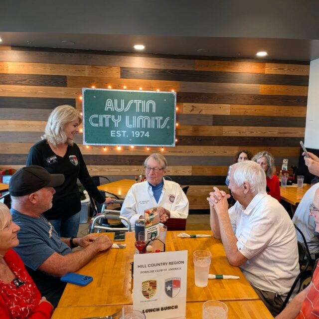 A very special lunch bunch gathering of over 30 HCR PCA members where we honored Bob Hieronymus with the Tuffy von Briesen Jr President's Award for his unwavering volunteerism with PCA since 1988 and lunch bunch since 2013! 

LUNCH BUNCH is a recurring monthly event held at a different restaurant on the 2nd Thursday of each month. Come join us at the next one!